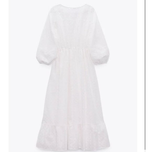 NEW WITH TAGS ZARA DRESS WITH CUTWORK EMBROIDERY - Picture 7 of 10